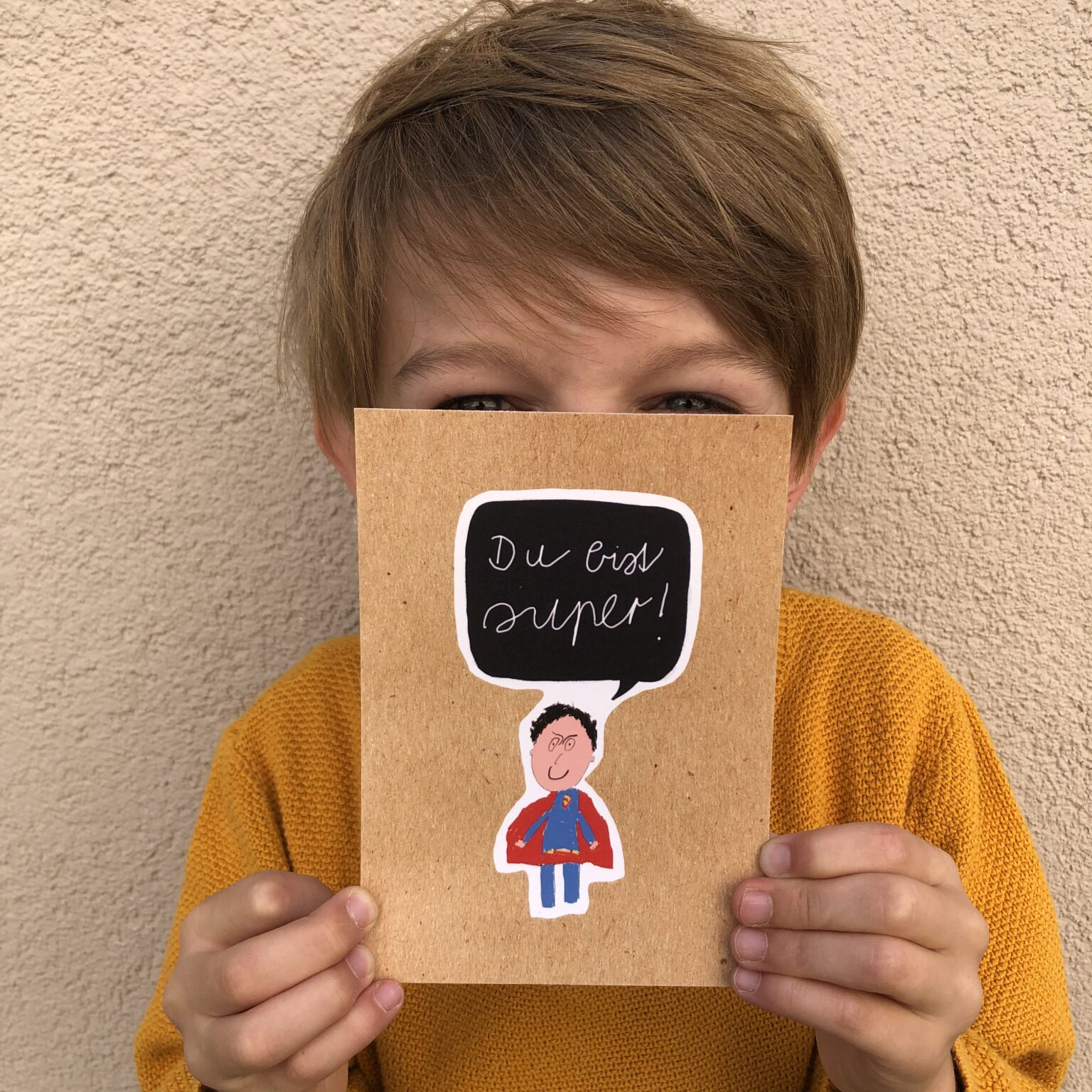 Postkarte „du bist super“ | Kids Collection - herrlich Schriftwerk